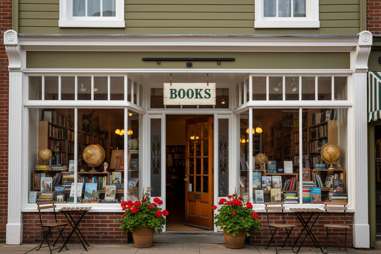 Bookstore front